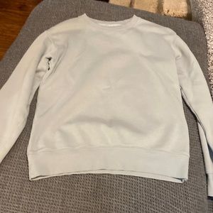 TNA Cozy AF pale blue crew sweatshirt